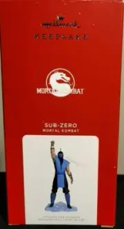 HALLMARK 2021 MORTAL KOMBAT SUB-ZERO CHRISTMAS TREE ORNAMENT ~ NIB!