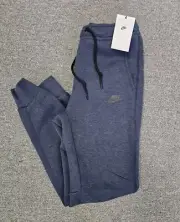 Nike Sportswear Tech Dark Obsidian Navy Men's Fleece Joggers Sz XS (FB8002-473)