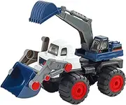 Excavator Toy for Boys - Construction Model Car Toy Bulldozer | Children's Day Develops Hand-Eye Coordination Push and Go Game for Bedroom, Backyard