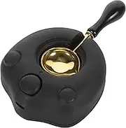 KOCKSHION 1Set Compact Cat Paw Wax Melting Stove Kit Wax with Spoon for Crafting Sealing for Home Use Creative Projects