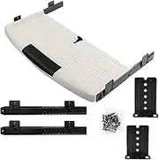 Under Desk Keyboard Tray Desk Extender, Desk Extension Tray - Under Desk Keyboard Drawer - 350mm Silent Sliding Rail