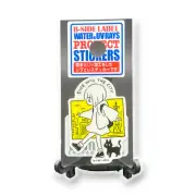 Cat Sticker Cute Girl Walking Kitten Quirky Fun Decal B-Side Label Japan