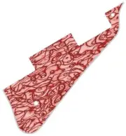 Pickguard Pick Guard Compatible with Gibson Les Paul Guitar Twine Red