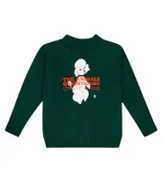 [The Animals Observatory] The Animals Observatory Bull knit sweater Y 12 green