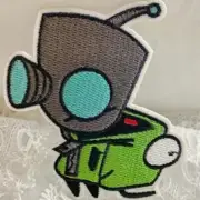 Rare Invader Zim Cartoon Gir Character in Dog Disguise Embroidered Iron On Patch