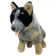 Marshall the Heeler Cattle Dog Soft Plush Toy 13"/33cm Medium Blue Bocchetta Plu