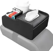 Car Armrest Storage Box, Auto Arm Rest Ticket Box, Multifunctional Center Console Holder, 8.86x6.89x3.94 Inches, Cup Tissue, Practical Interior Accessory, Ideal for Daily Commute