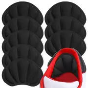 Back of Heel Cushion Pads, Adhesive Grips Inserts for Boots, 8pcs-black