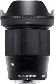 Sigma 4402963 16mm f/1.4 DC DN Contemporary Lens for Micro Four Thirds, Black