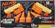 Nerf Alpha Strike Fang QS-4 Dual Targeting 18-Piece Set Toy Gun Blaster Fire Fun