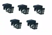 Set of 5 12V 20A Carbon Fiber Cover Rocker Toggle Switch SPST ON/OFF
