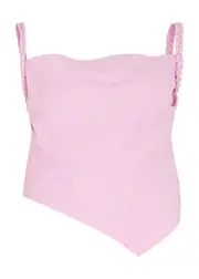 Nanushka Linen Scarf top - Pink - XS XS