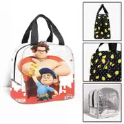 c1084 Wreck-It Ralph Children Lunch Bags Kids School Insulated Lunch Bag Portable Cooler Tote Food tbd1084