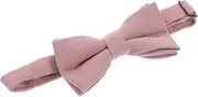 [Healeved] Adjustable Bow Tie Lovely Pink Pre Tied Cotton Bow Tie for Banquets Parties and Special Occasions Soft Lightweight Design for Comfort