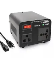 500W Voltage Transformer Converter Step Up & Down 110V ⇋ 220V US ⇋ EU Travel