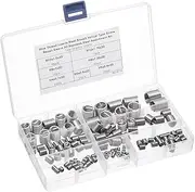uxcell 125pcs Wire Thread Insert Kit M3 M4 M5 M6 M8 M10 M12 (2D) Metric 304 Stainless Steel Helical Inserts Coiled Thread Repair Kit Wire Threaded Sleeve Sheath for Mechanical Equipment