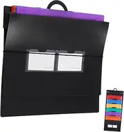 TEHAUX Rainbow Accordion Bag Hanging Storage Organizer for Office Tote Bag Organizer Expandable Hanging Folder