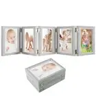 4x6in 5 Folding Accordion Picture Frame - Foldable Hinged Collage Photo Frame...