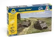 Italeri 1:72 Scale M4A3E2 - Fast Assembly Tanks Military Vehicles Model Kit