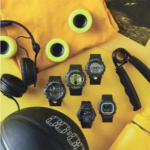 【CASIO 卡西歐】G-SHOCK 點陣迷彩霧黑雙顯計時錶(GA-800DC-1A)