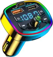 Bluetooth FM Transmitter for Car, Car MP3 Player BT5.0 FM Transmitter Radio Rece