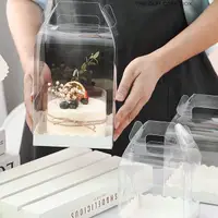 在飛比找蝦皮購物優惠-塑膠透明蛋糕盒 手提透明蛋糕盒  蛋糕盒 生日蛋糕盒 透明塑