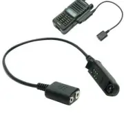Adapter Cable Baofeng UV-9R Plus to 2 Pin Suitable for UV-5R UV-82 Speaker Mic