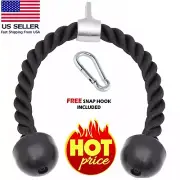 Tricep Rope Attachment Cable Machine Handle Fitness Pulldown Triceps Pushdown