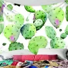 Prickly Green Cactus 3D Wall Hang Cloth Tapestry Fabric Decorations Decor