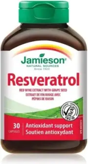 Jamieson Resveratrol Red Wine Extract with Grape Seed , 30 capsules