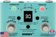 HOEREV Guitar Drum Machine Looper Tuner 3 In 1 Loop Pedal V2 For Electric Gui