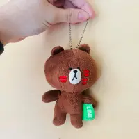 在飛比找蝦皮購物優惠-二手 LINE Friends 熊大吊飾玩偶