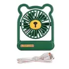 Cooling Fan Rechargeable Usb Charging Lovely Bear Shape Mini Fan Cooler Safe