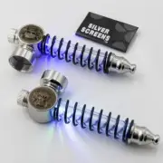Skull Tobacco Pipe 85mm with Led Flash Light for Smoking Metal Filter