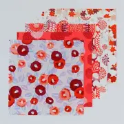 Origami Set 5 Pattern 10 Sheets Square 15cm Kyoto Yuzen Washi Hand Printing