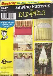 SIMPLICITY 0742 WINDOW TREATMENTS SEWING PATTERN VINTAGE