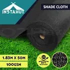 Instahut 50% Shade Cloth 1.83x50m Shadecloth Sail Heavy Duty Garden Mesh Roll BK