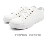 在飛比找PChome24h購物優惠-(101玩Shoes)MIT 韓系拼接撞色舒適真皮鞋墊休閒小