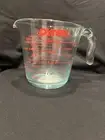 NEW Pyrex Measuring Cup 2 Cup 16 oz Clear Glass Red Letter J Handle