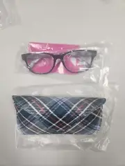 Vera Bradley Reading Glasses Adaline Readers Snowy Plaid +2.00 Matching Case