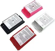 AFUNTA 4 Pcs Battery Covers Shell Case Compatible Xbox 360 Wireless Controller - 4 Colors (Black, White, Red, Pink)