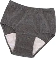 Elderly Diaper Pants Waterproof Soft Reusable Underwear Nappy Diaper Cover Incontinence Briefs for Elderly Seniors(Dark Gray L)