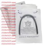 50 Paquetes Alambre de Arco Super Elástico Niti Ortodoncia Alambres Rectangular