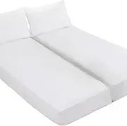 Kingnex Waterproof Split King Mattress Protector for Adjustable Beds Soft Cooling Bamboo Viscose Jersey Fitted Matress Cover
