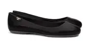 NWB Tory Burch MINNIE TRAVEL BALLET FLAT, PATENT sz 5 Black Authentic