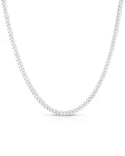 Glaze Jewelry Silver Curb Chain Necklace