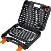 HORUSDY 32-Piece Combination Spanner Set, Open Ring End Wrench, SAE (1/4"-1")...