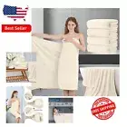 Premium Fluffy Bath Sheet Set of 4 - 35"x70" Quick Dry Microfiber Towels