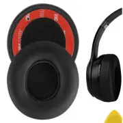 Geekria Protein Leather Ear Pads for Beats Solo 2 Wireless Headphones (Black)