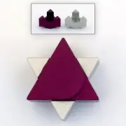 Support Israel Star of David Travel Shabbat Candlestick Aluminum Candleholder